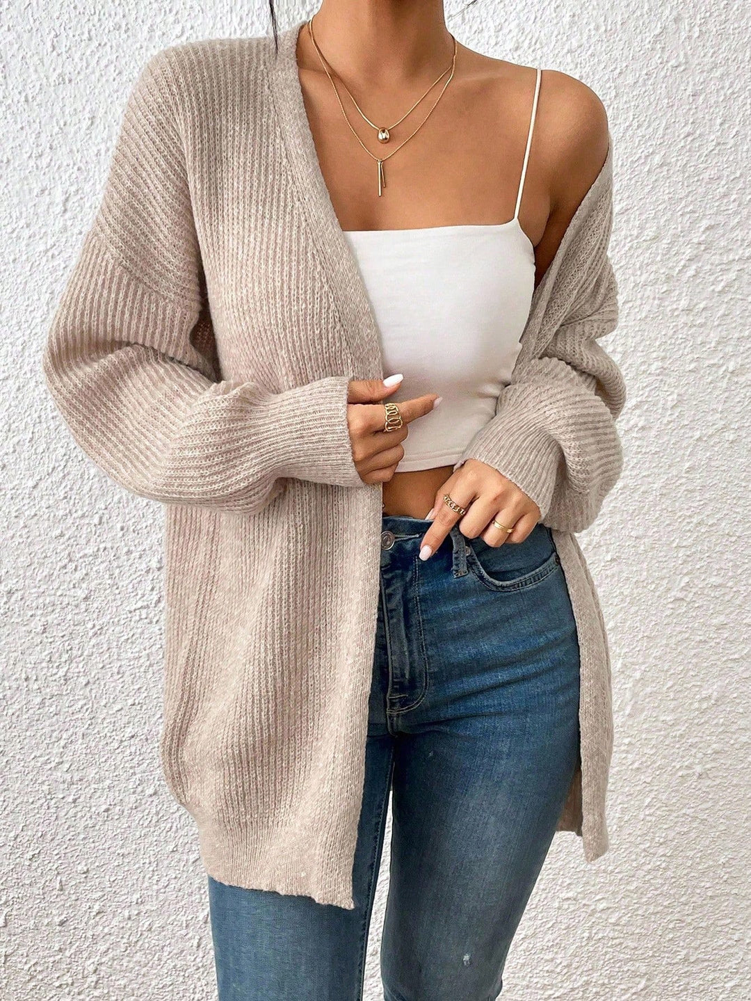 Cardigan SHEIN, maro