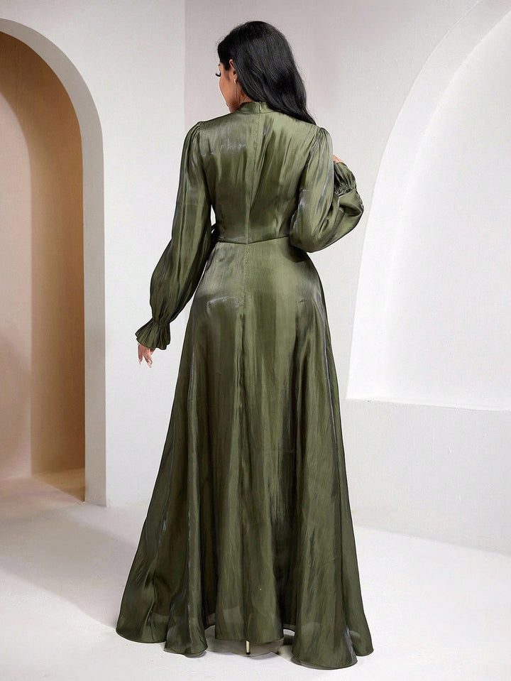 Rochie maxi SHEIN, kaki