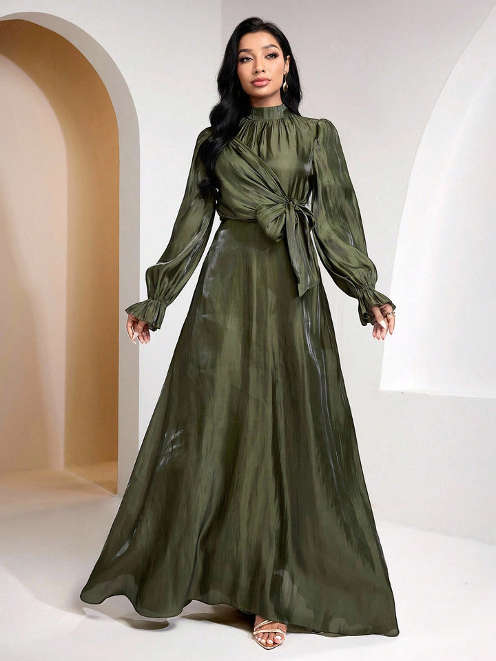 Rochie maxi SHEIN, kaki