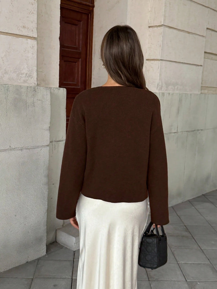 Cardigan SHEIN, maro