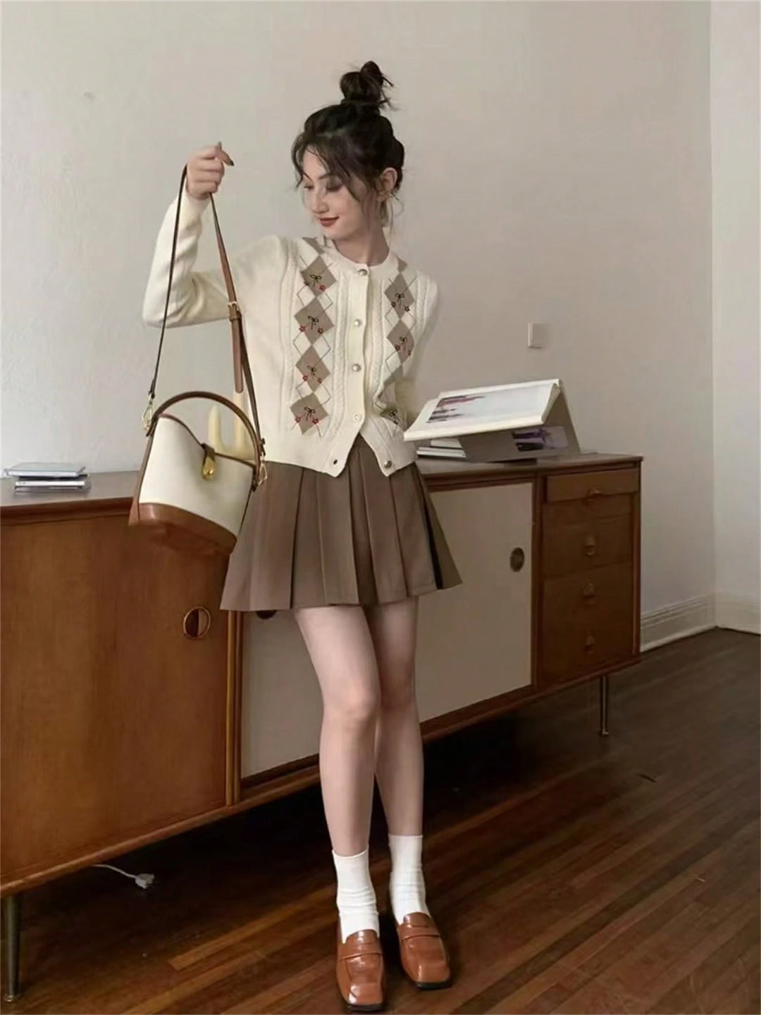 Cardigan SHEIN, crem