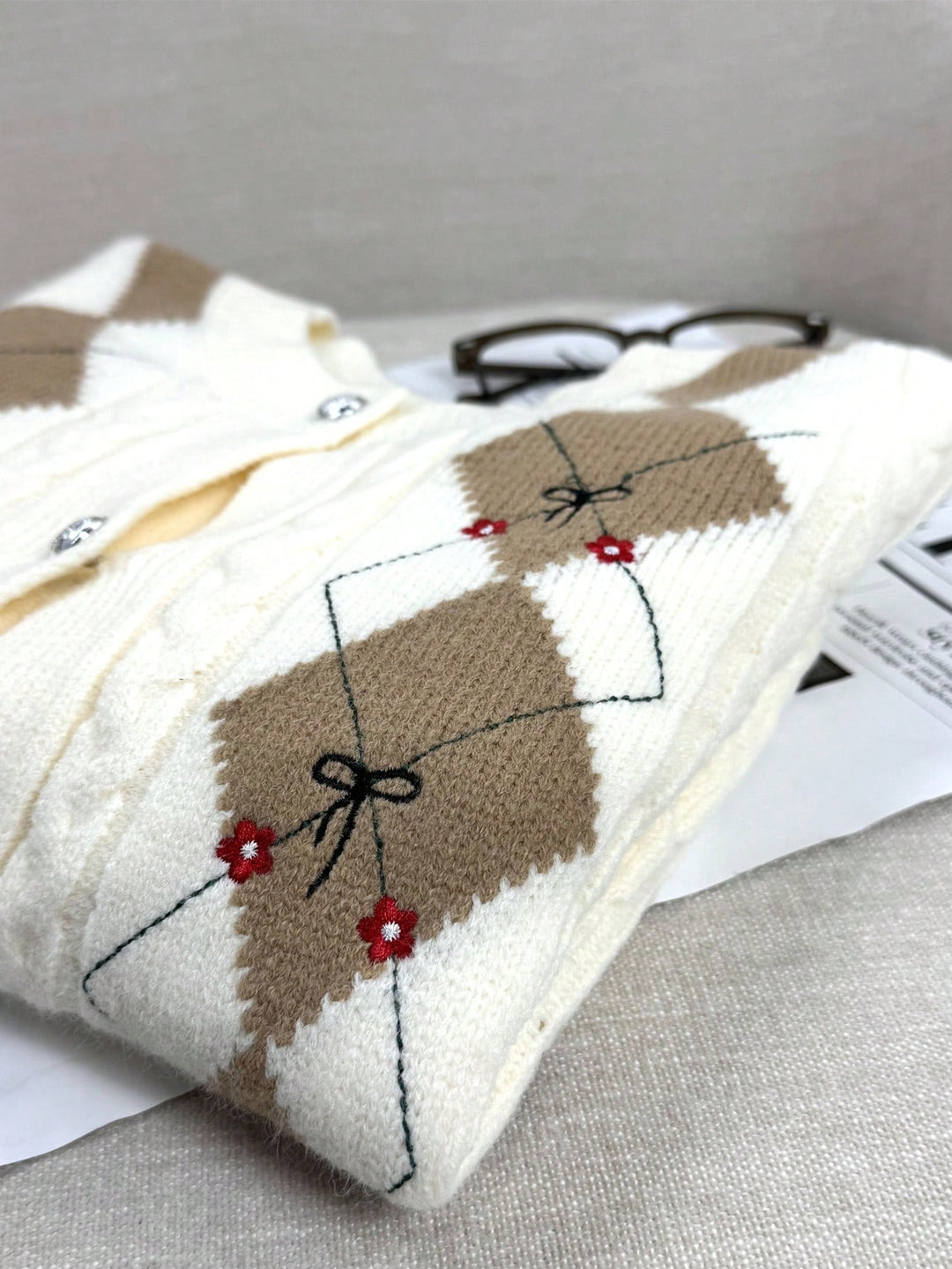 Cardigan SHEIN, crem