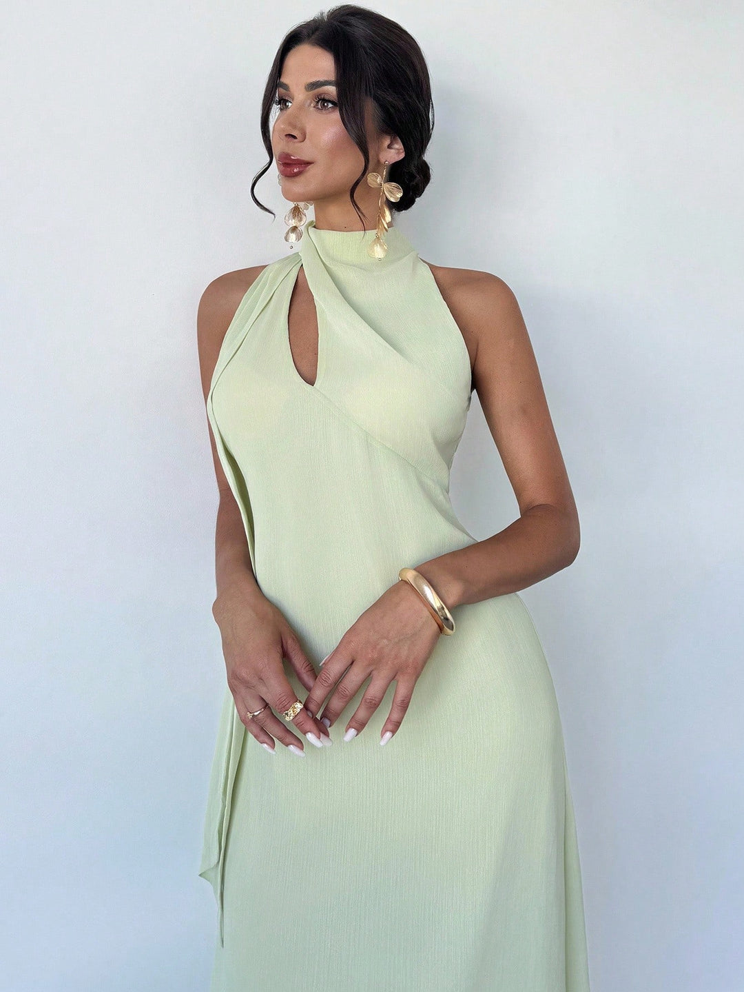 Rochie maxi SHEIN, verde
