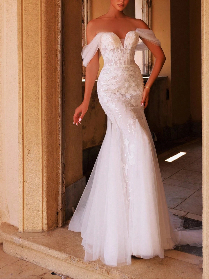 Rochie de ocazie SHEIN, alb