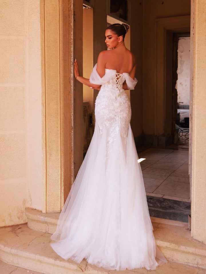 Rochie de ocazie SHEIN, alb