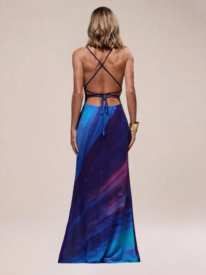 Rochie maxi Shein, mix culori