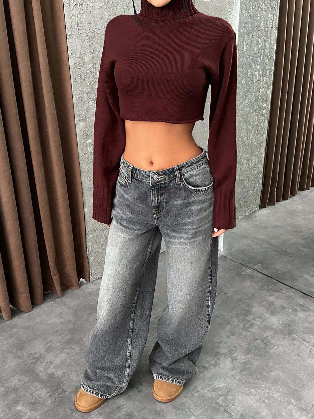 Jeans SHEIN, gri