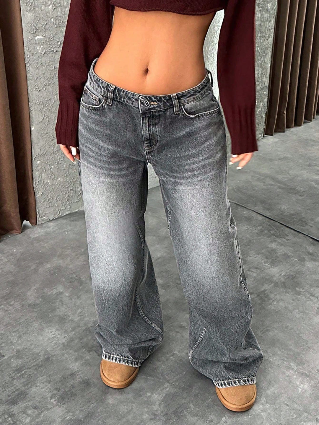 Jeans SHEIN, gri
