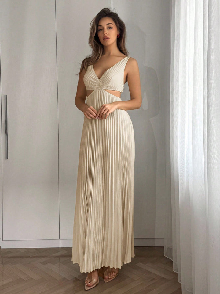 Rochie maxi SHEIN, crem