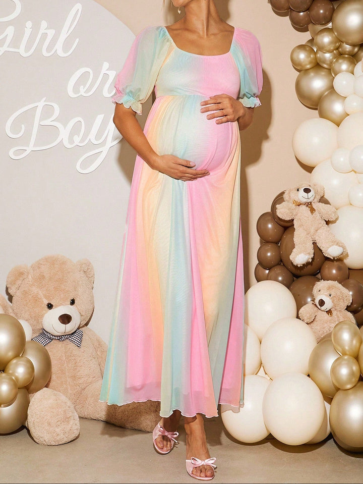 Rochie maxi SHEIN, mix culori