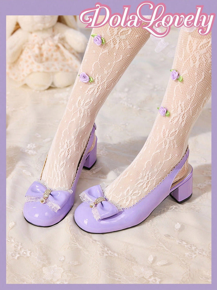 Pantofi cu toc SHEIN, mov