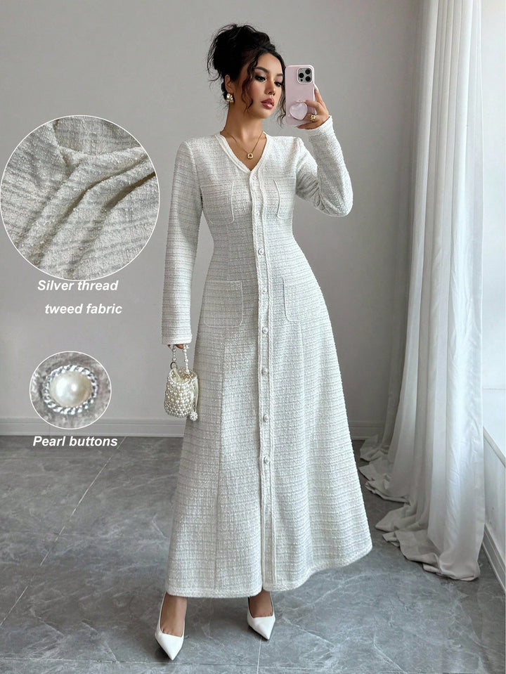 Rochie maxi SHEIN, bej