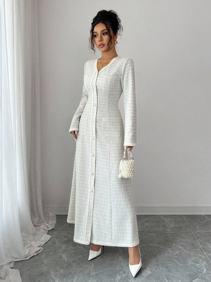Rochie maxi SHEIN, bej
