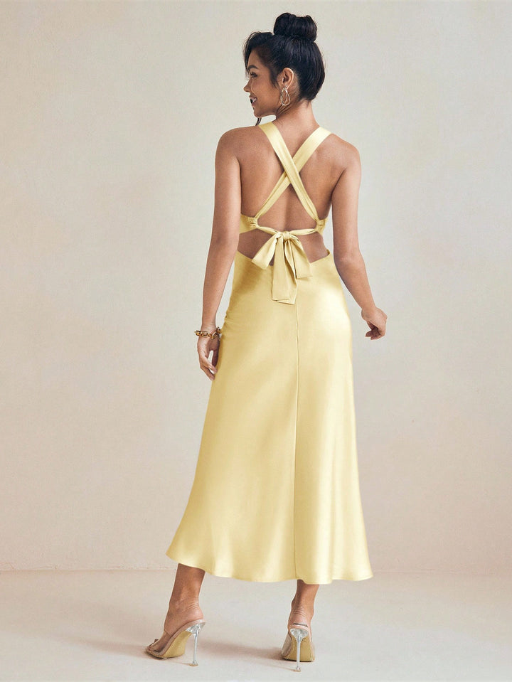 Rochie midi SHEIN, galben