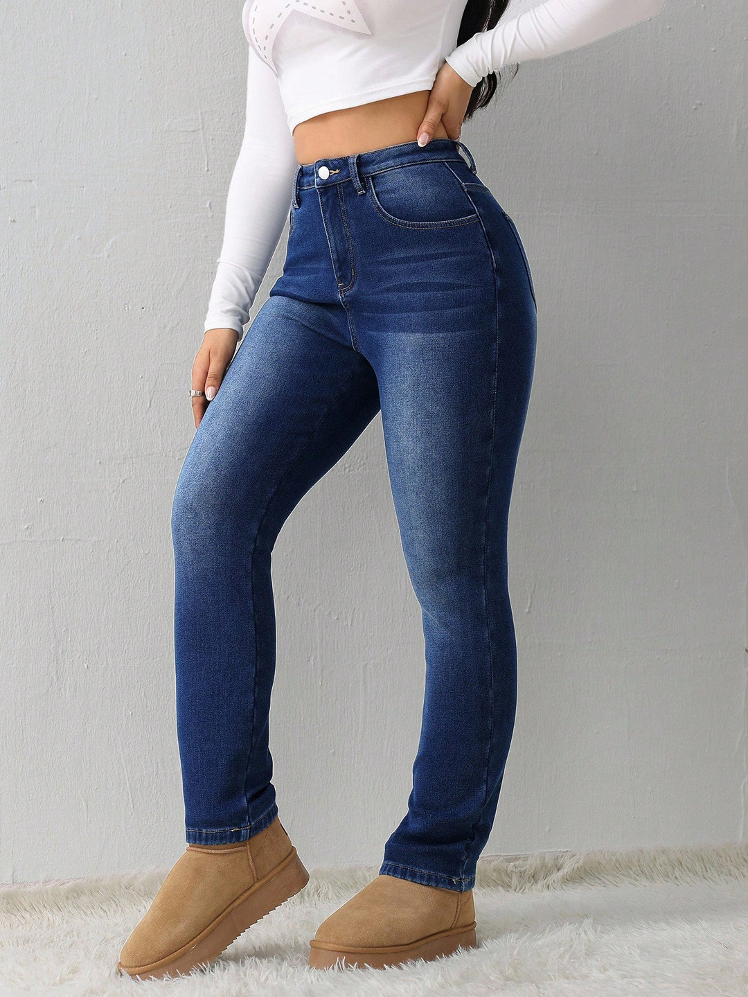 Jeans SHEIN, albastru