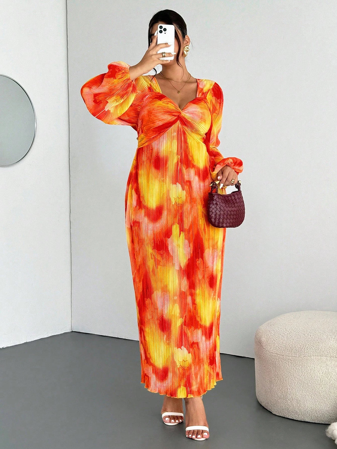 Rochie maxi SHEIN, mix culori