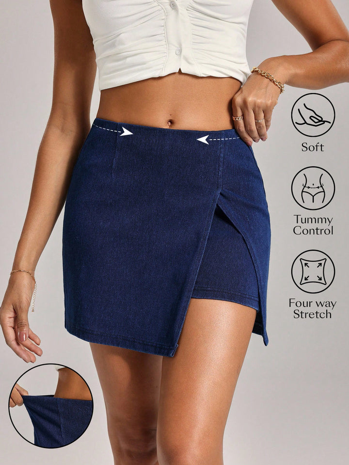 Pantaloni scurți SHEIN, albastru