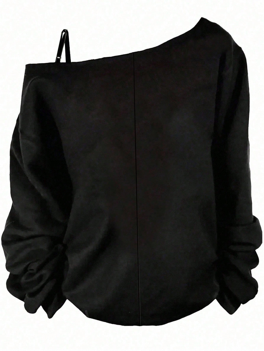 Shein Curve+ blúz, fekete