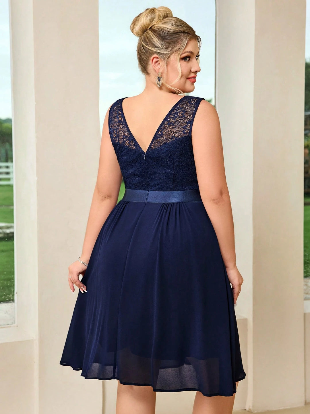 Rochie midi SHEIN, albastru