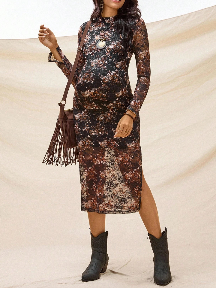 Rochie midi SHEIN, mix culori