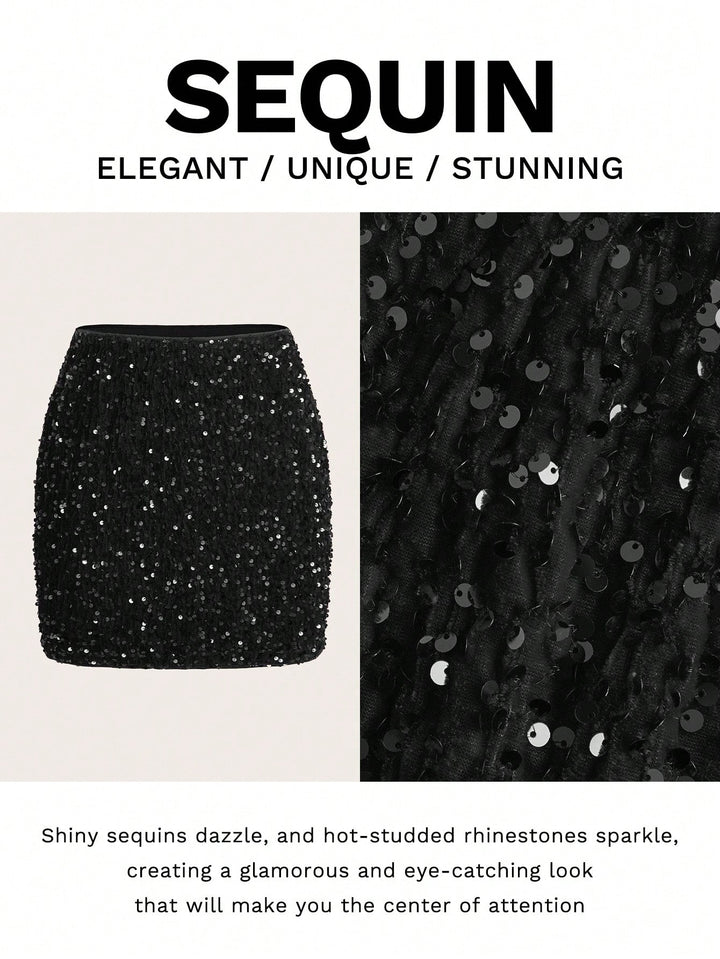 Fustă mini SHEIN, negru