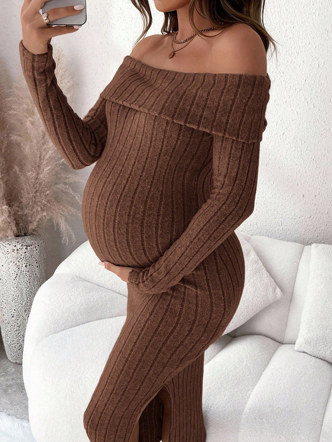 Rochie SHEIN, maro