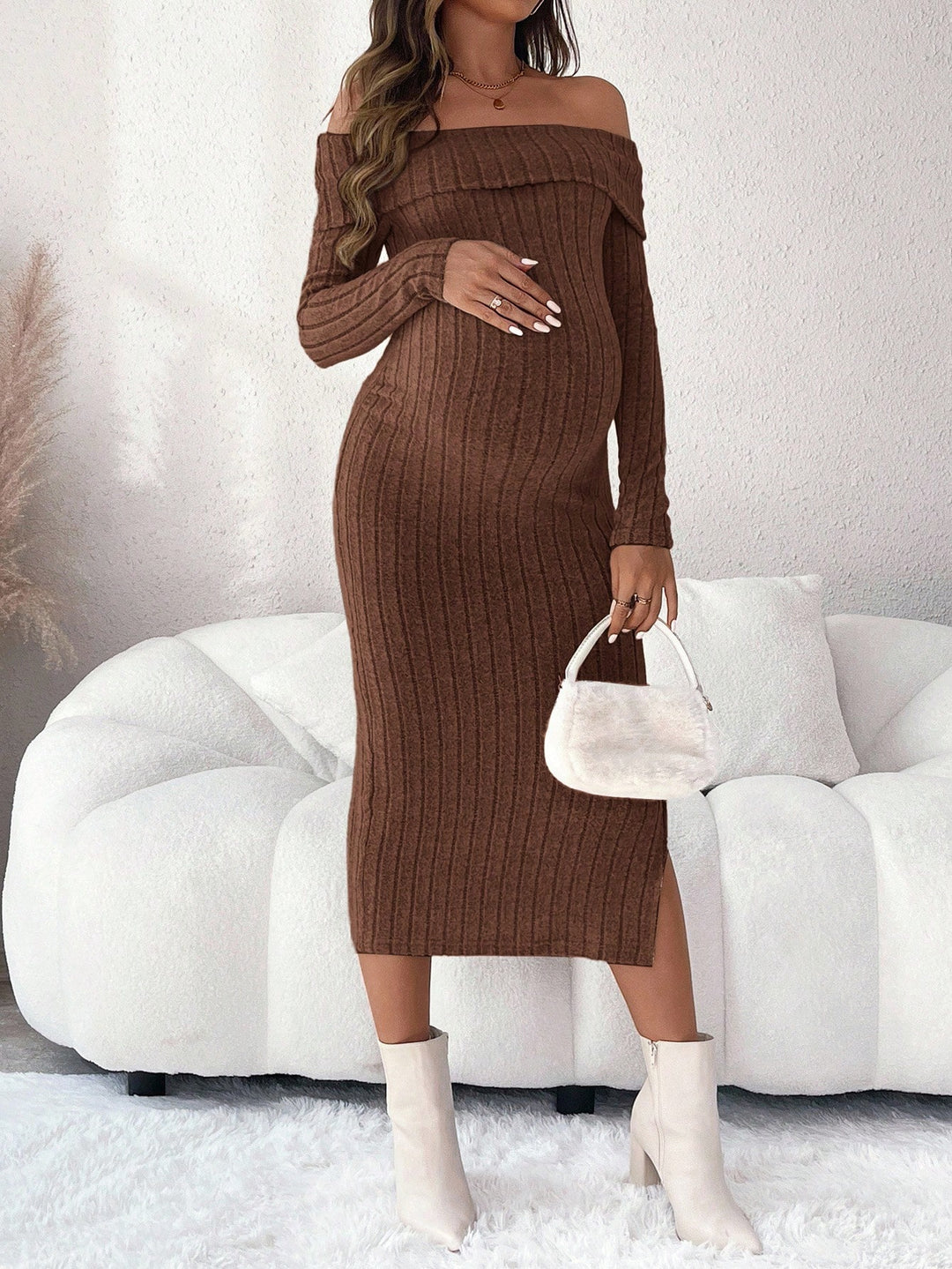 Rochie SHEIN, maro
