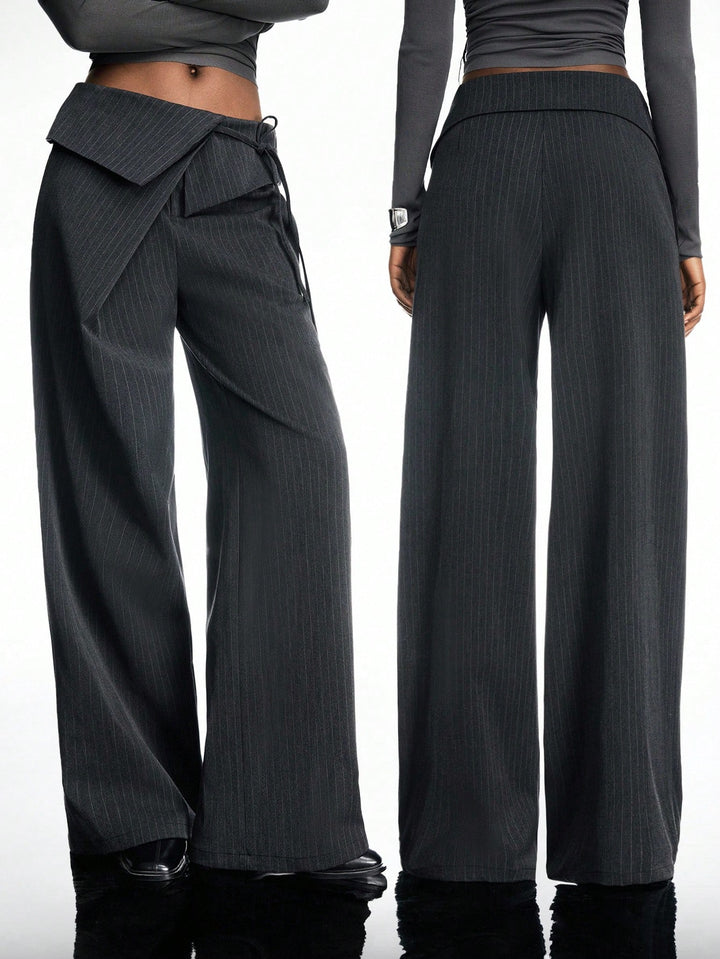 Pantalon de costum SHEIN, gri