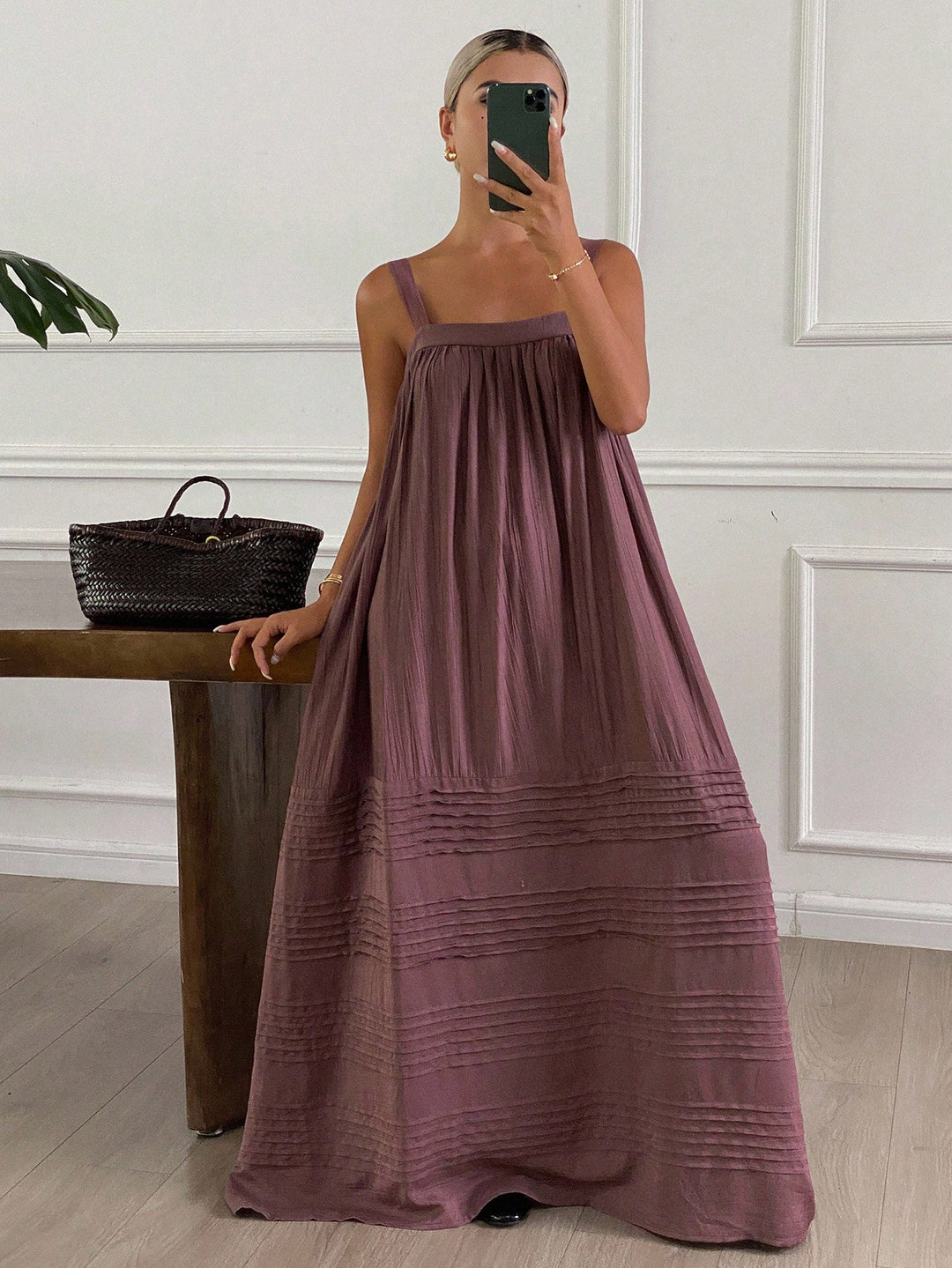Rochie midi SHEIN, mov