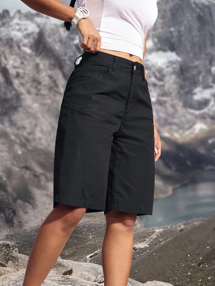 Pantaloni scurți SHEIN, negru