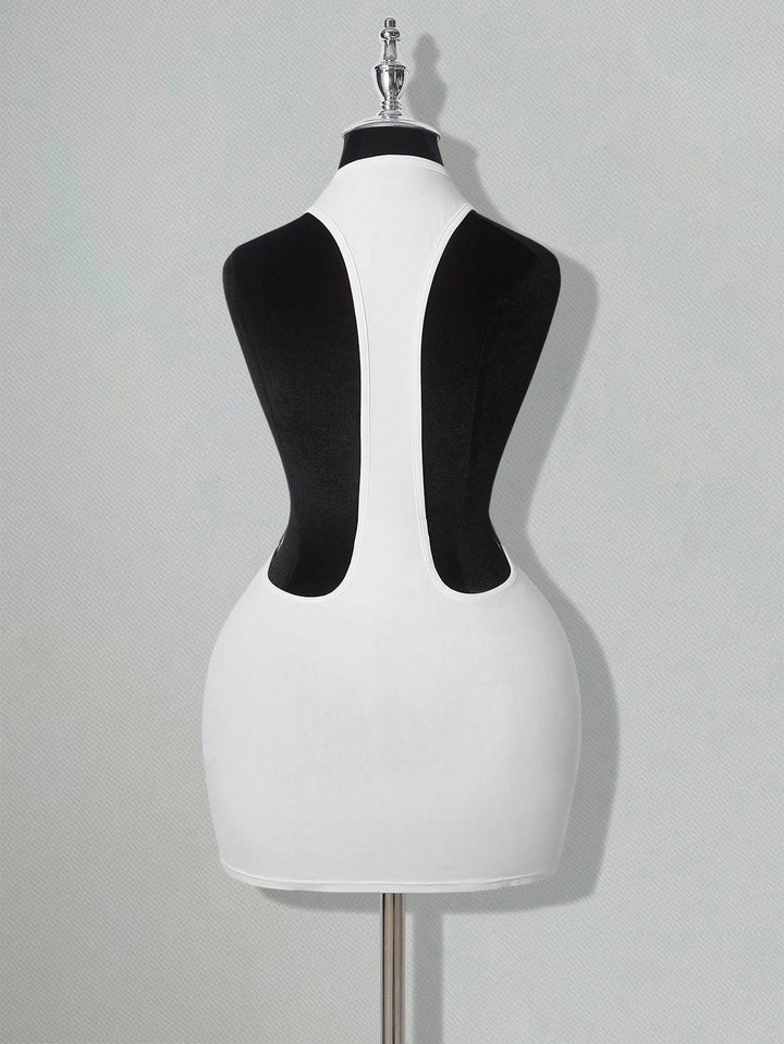 Rochie mini SHEIN, alb