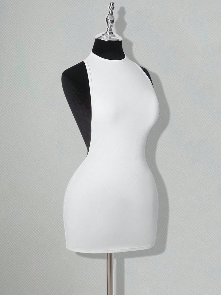 Rochie mini SHEIN, alb