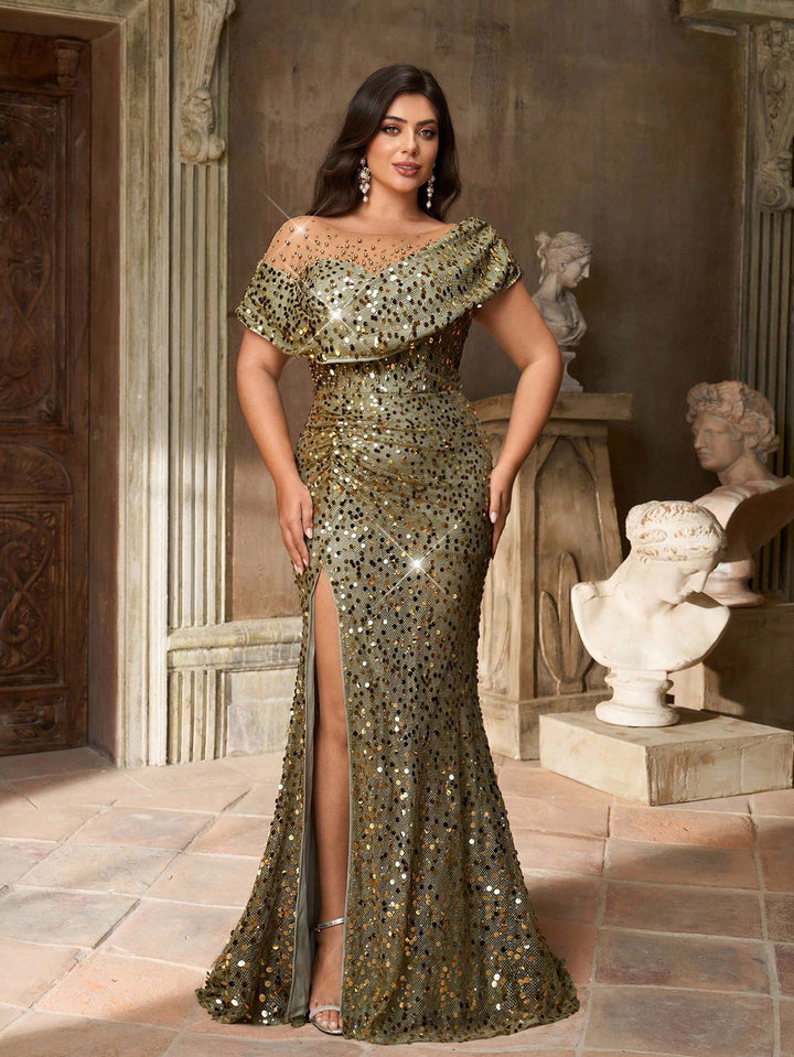 Rochie de ocazie SHEIN, verde