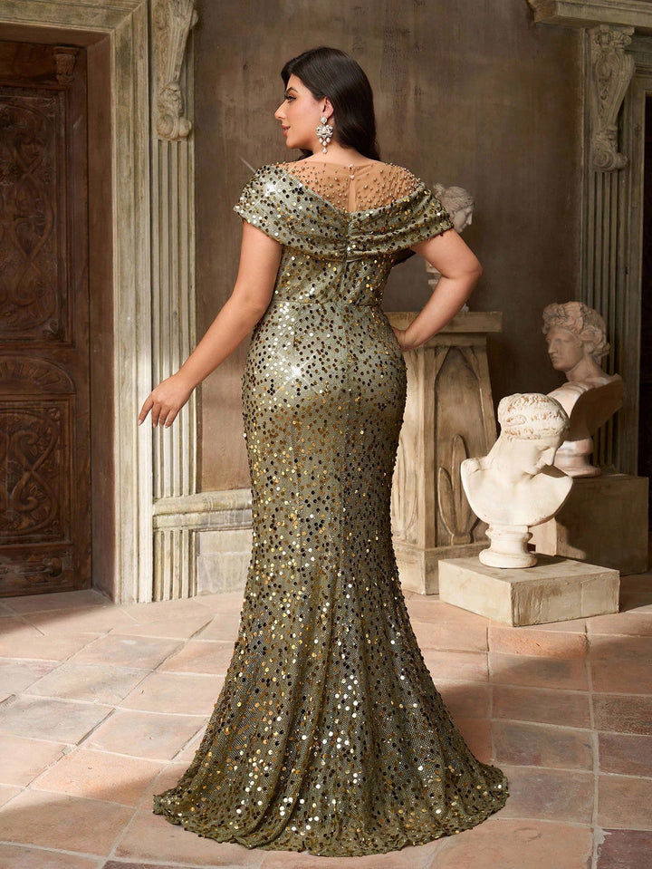 Rochie de ocazie SHEIN, verde