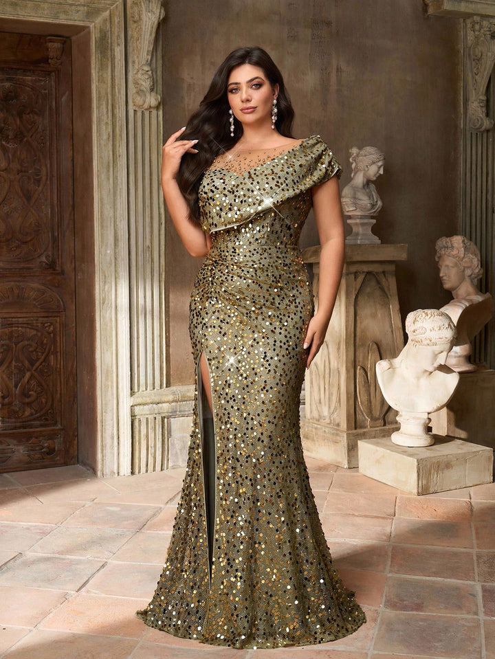 Rochie de ocazie SHEIN, verde