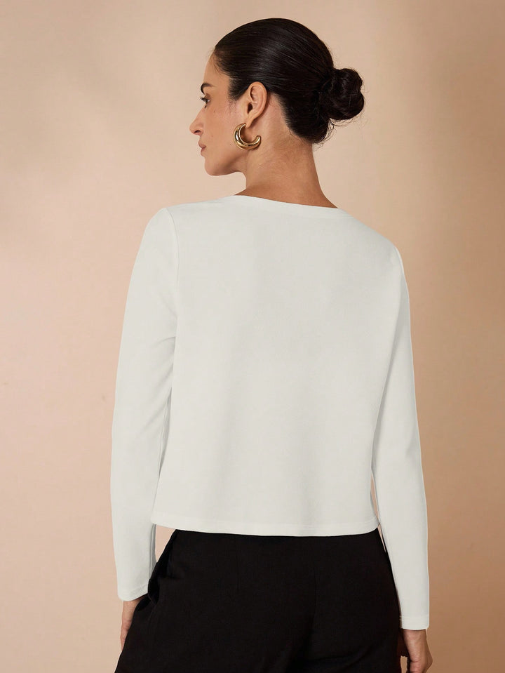 Cardigan SHEIN, alb