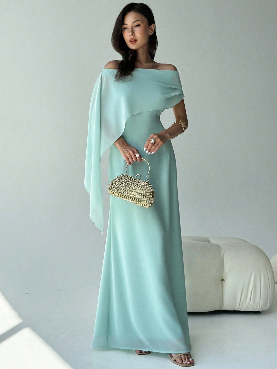Rochie maxi SHEIN, verde
