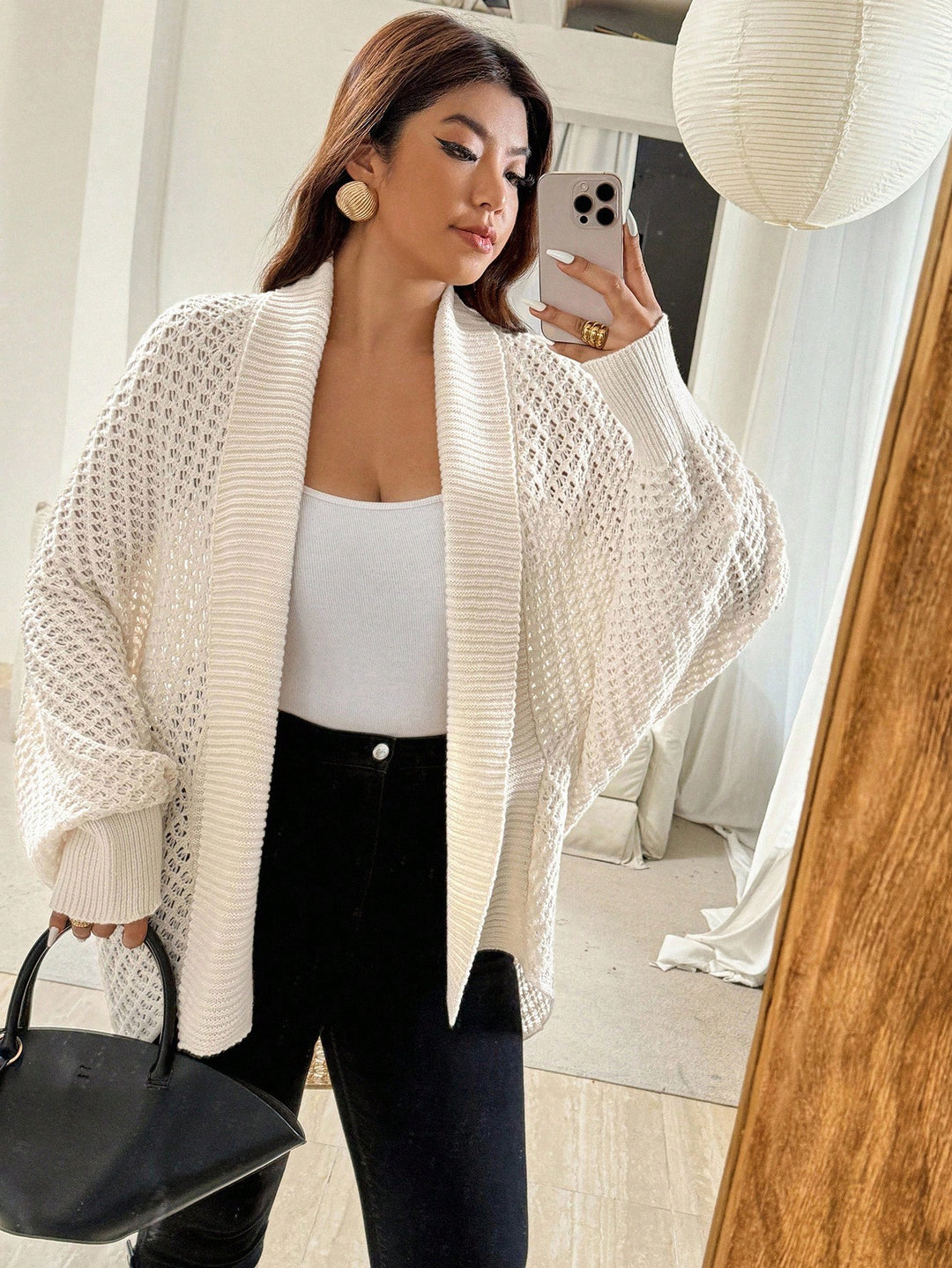 Cardigan SHEIN, portocaliu