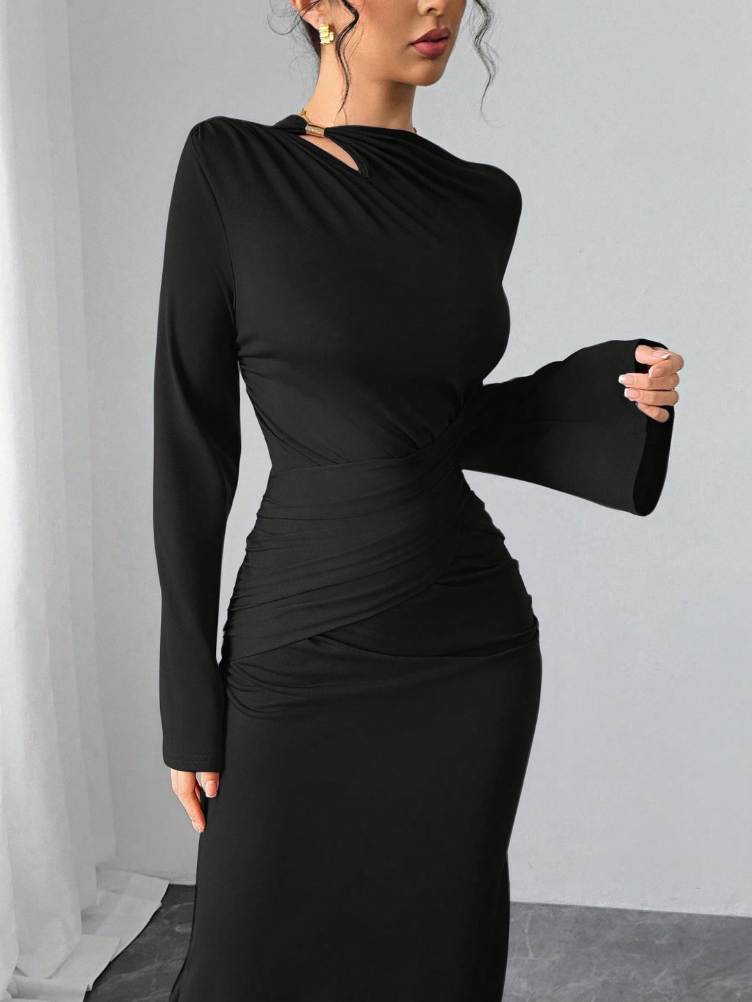 Rochie maxi SHEIN, negru