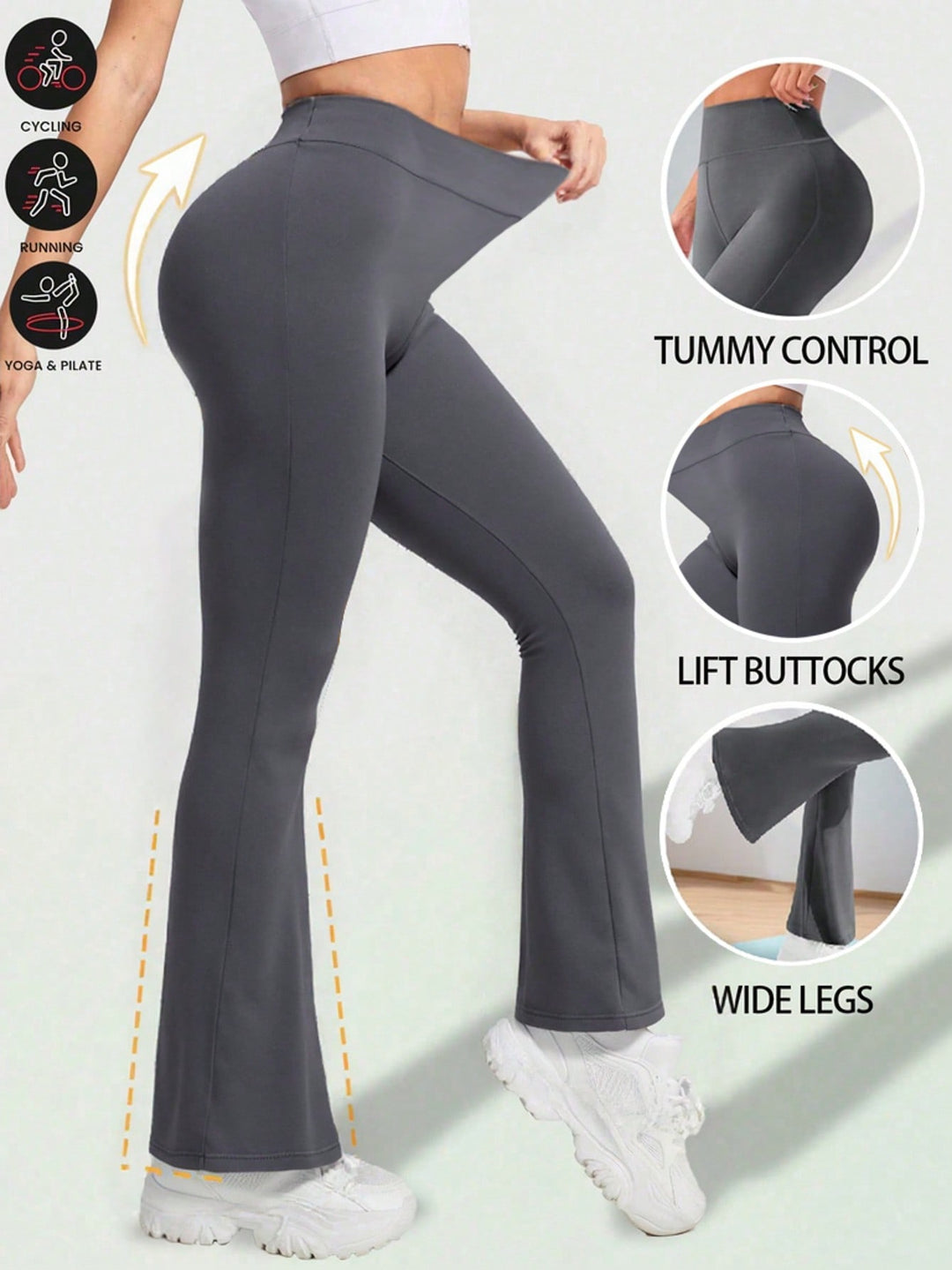 Pantaloni SHEIN, gri