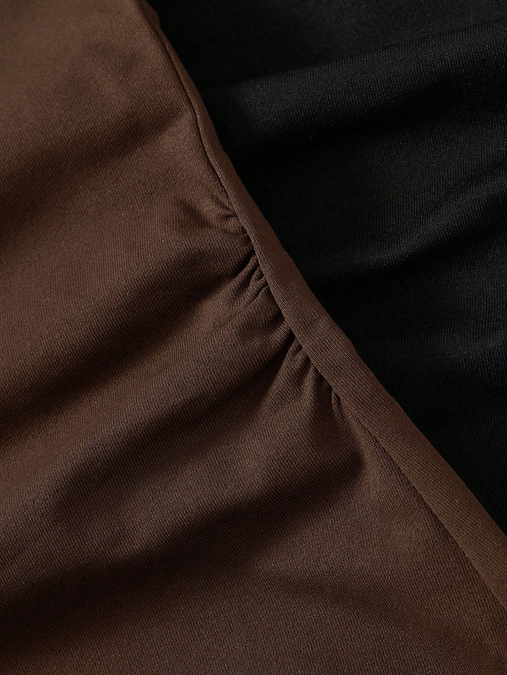 Rochie mini SHEIN, maro