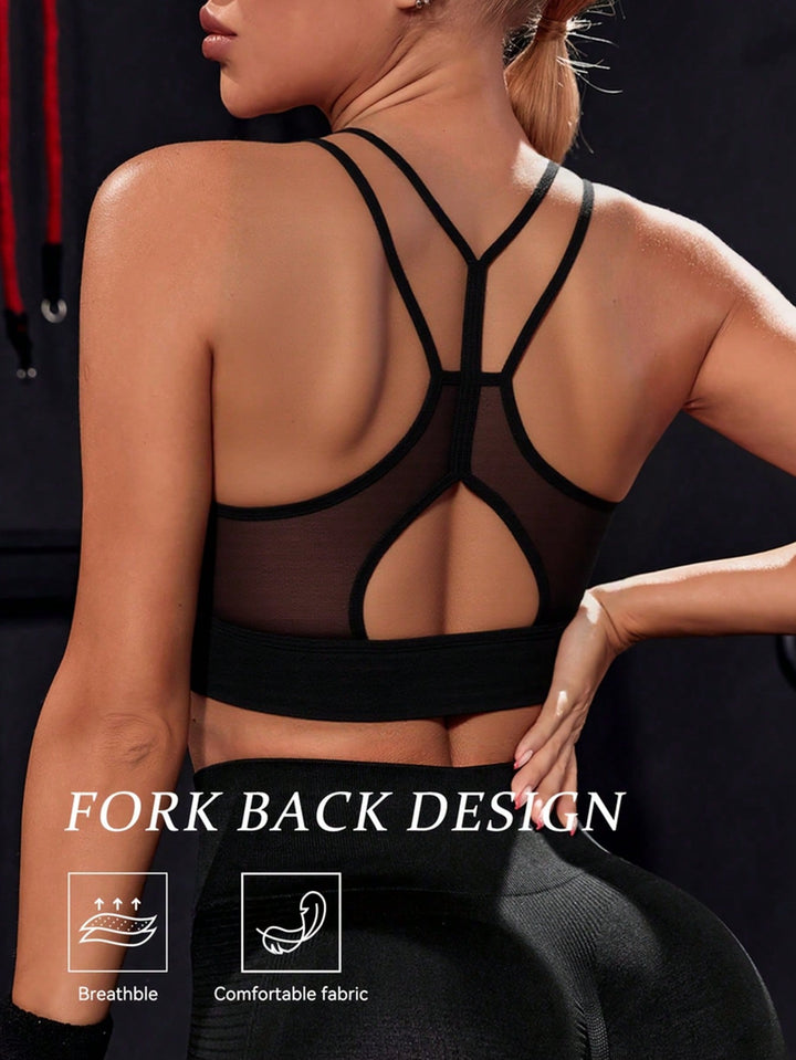 Bustieră sport SHEIN, negru