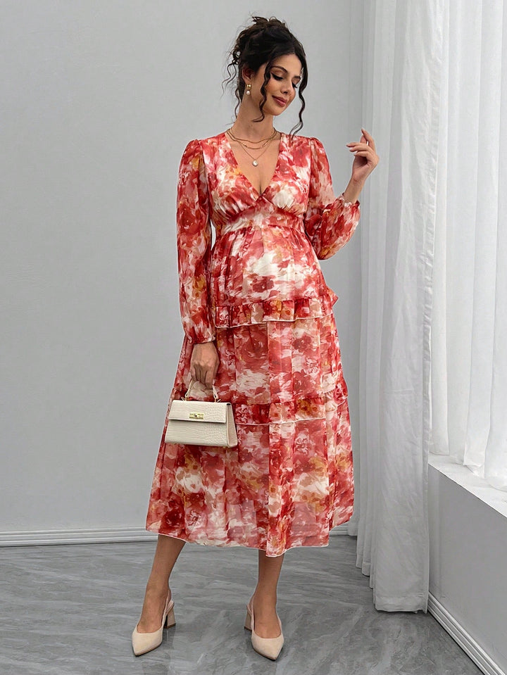 Rochie midi SHEIN, mix culori