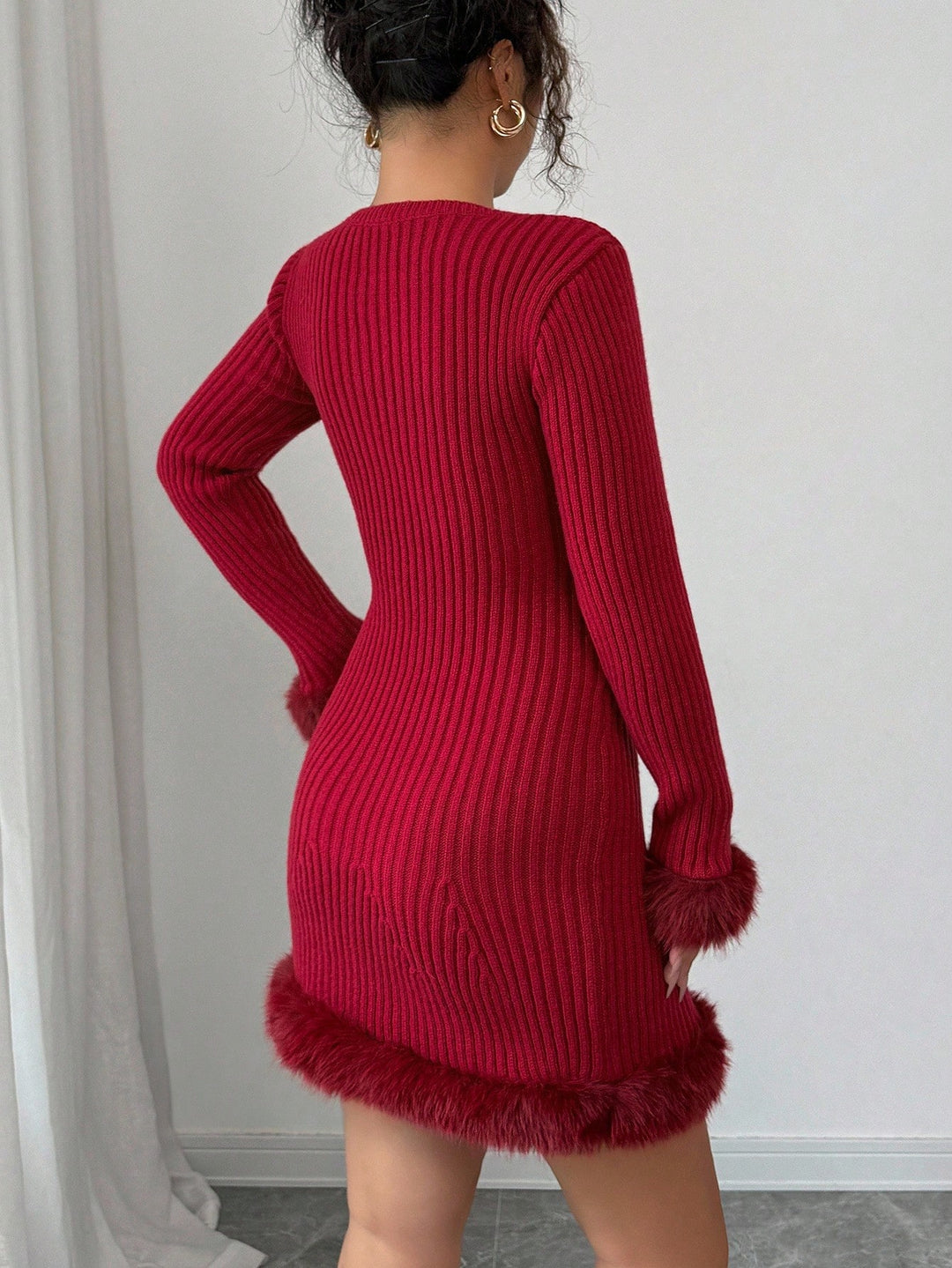 Rochie mini Shein, vișiniu