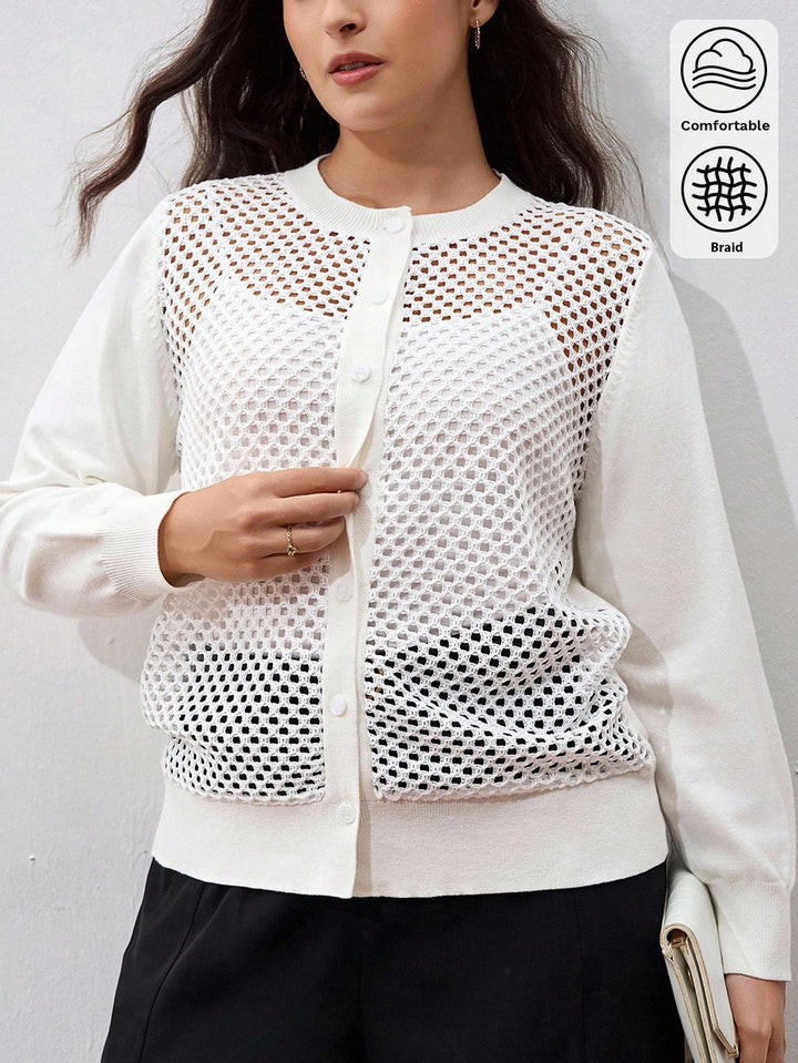 Cardigan SHEIN, alb