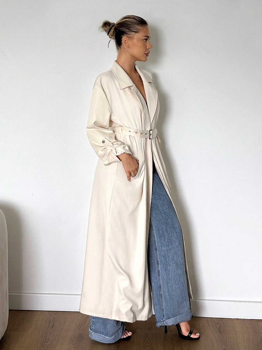 Trench SHEIN, bej