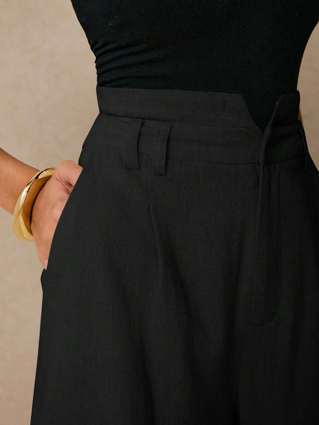 Pantaloni scurți SHEIN, negru
