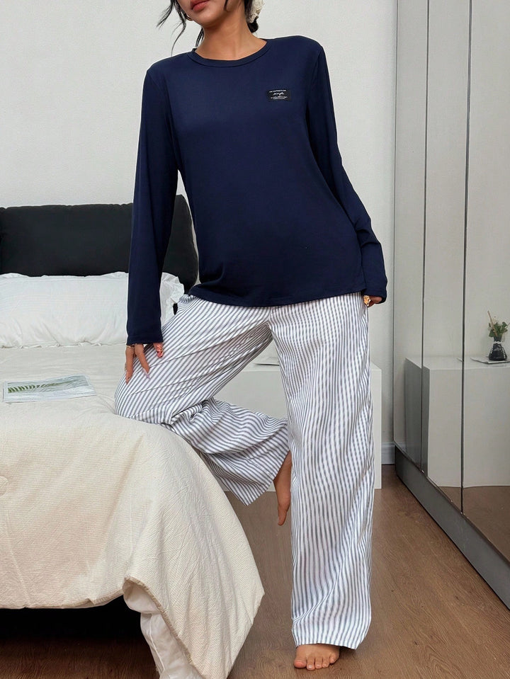 Pijama SHEIN, albastru