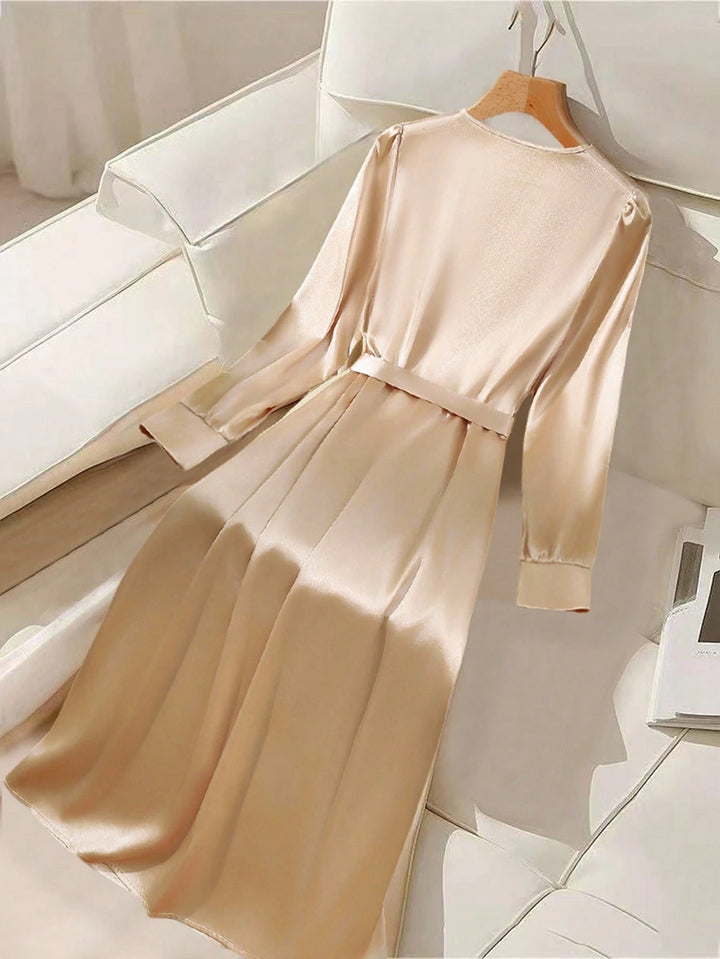 Rochie midi SHEIN, bej
