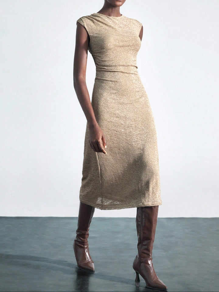 Rochie midi Shein, bej